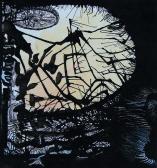 D. A. illusztráció, 1968 kl, tus, vegyes technika, papír, 32x24 cm / 130x135 mm D. A. illusztráció, 1968 kl, tus, vegyes technika, papír, 32x24 cm / 130x135 mm
