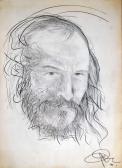 GOS ’79 (Önarckép), 1979, grafit, papír, 43x31 cm
