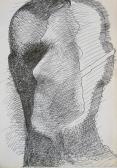 Árnyjáték, 1970 kl, tus, papír, 30x21 cm