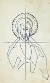 Apostol, 1969, golyóstoll, papír, 15x9,5 cm