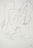 Ars amatoria, 1980-as évek vége, tus, toll, papír, 30x21 cm