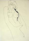 Tini, 1978, tus, toll, papír, 60x42 cm
