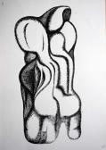 Forma, 1975 kl, tus, papír, 42x30 cm