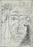 Március, 1967, rézkarc, papír, 41,5x29,5 cm / 195x140 mm