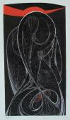 Kondor variáció, 1974, linómetszet, papír, 61x43 cm Kondor variáció, 1974, linómetszet, papír, 61x43 cm