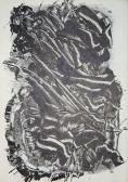 Leletek (Nyomatok sorozat II.), 1970, monotípia, vegyes technika, papír, 30x21 cm
