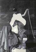 Vendég a mérlegen, 2007, kollázs, papír, 52x43 cm