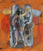 Konstrukcióvázlat, 1969, vegyes technika, papír, ??, cm