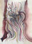 Belső áramlások, 2005, ecolin tus, papír, 43x31 cm