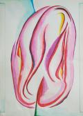 Bimbó, 2005, színes tinta, akvarell, papír, 43x20,5 cm