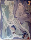 Ballada, 1964 kl, olaj, farost, kb. 120x100 cm