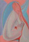 Madonna, 1972, akril, karton, 100x70 cm