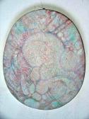 H. B. jelenet, 1980-as évek, akril, rétegelt lemez, átmérők: 25x20 cm