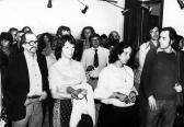 Kiállítása, FMK, 1976 (balról Joláthy Attila, középen Bakcsay Béla, mögötte Turcsány Péter, jobbra Benkő Attila és Ternák Dániel)