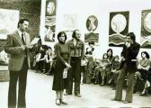Kiállítása, Kassák Klub, 1978 (balról Győrffy László, igazgatónő, GOS, Albert László)