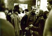Kiállítása, Kassák Klub, 1978 (balról GOS, Huszárik Zoltán, Ágh István)